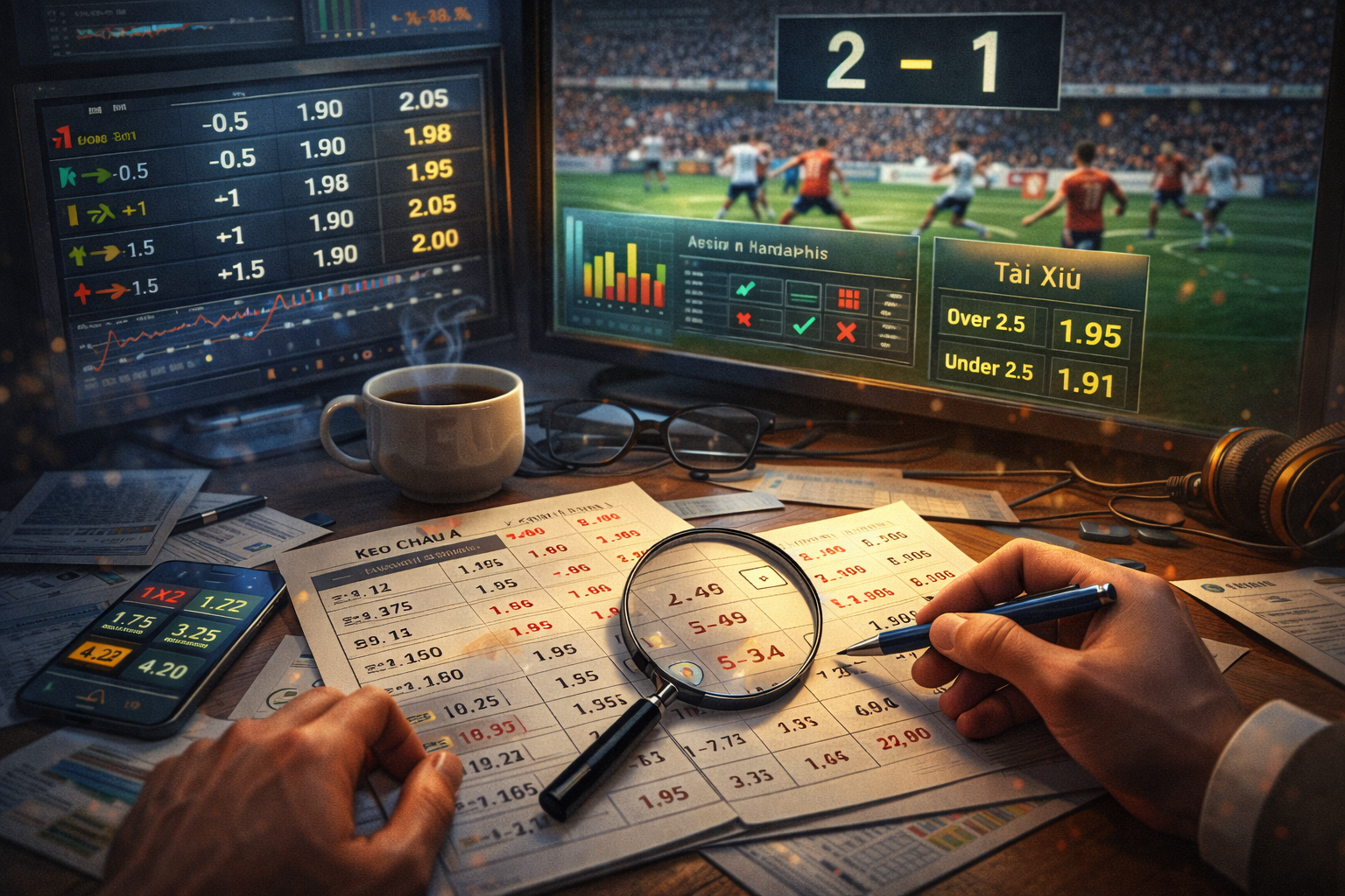 Kết hợp biến động odds với quan sát thực tế